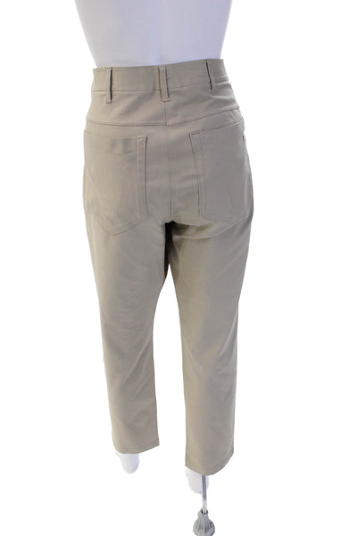 Public Rec Unisex Cropped Ankle Khakis Beige Polyester 28 Inseam Size M