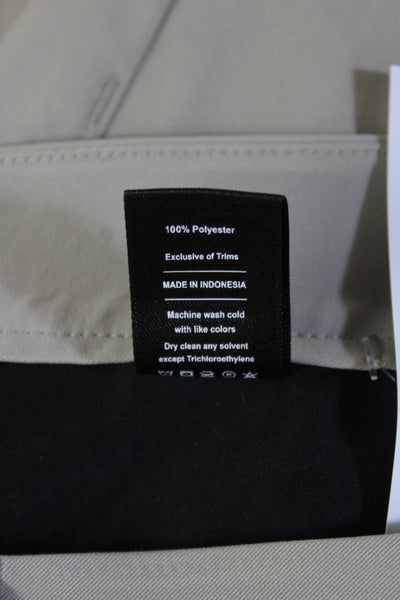 Public Rec Unisex Cropped Ankle Khakis Beige Polyester 28 Inseam Size M