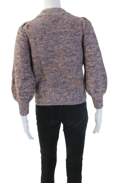 Madewell Unisex Brown Crewneck Pullover Long Sleeve Zip Size 2XS