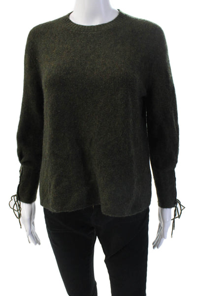 3.1 Phillip Lim Unisex Dark Gray Alpaca Wool Pullover Sweater Crew Neck Size XS