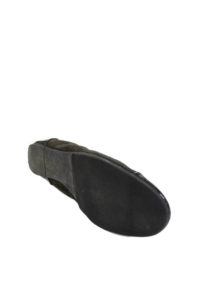 Lanvin Womens Slip On Cap Toe Suede Ballet Flats Brown Size 37