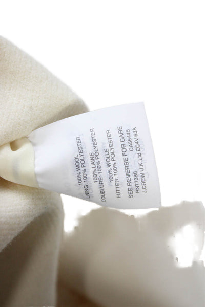 J Crew Womens A-Line Wool Sleeveless Beige Knee Length Dress Zip Size 2P
