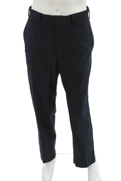 Greg Norman Mens Dress Pants Dark Blue Polyester Viscose Size 36