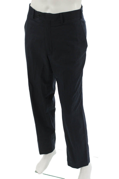 Greg Norman Mens Dress Pants Dark Blue Polyester Viscose Size 36