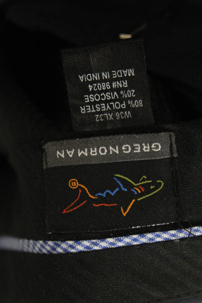 Greg Norman Mens Dress Pants Dark Blue Polyester Viscose Size 36