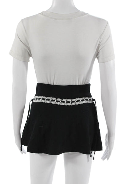Edikted Women Black Flare Mini Skort Size XS