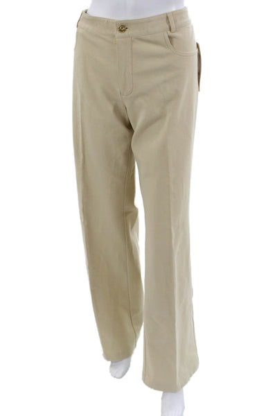 St. John Women Chino Khakis Beige Cotton Blend Size 16