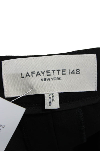 Lafayette 148 New York Womens Plus Dress Pants Black Zip Size 16