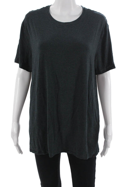 Derek Rose Unisex Basic Short Sleeve Dark Gray Modal T-Shirt Size L