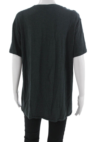 Derek Rose Unisex Basic Short Sleeve Dark Gray Modal T-Shirt Size L