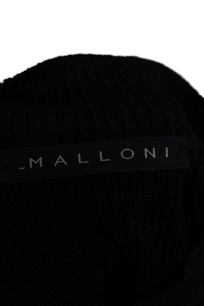 Malloni Women Basic Sleeveless Mock Neck Tank Black Size M
