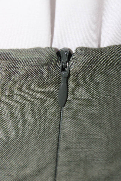 Zara Womens Tulip Wrap Skirt Green Long Size XS