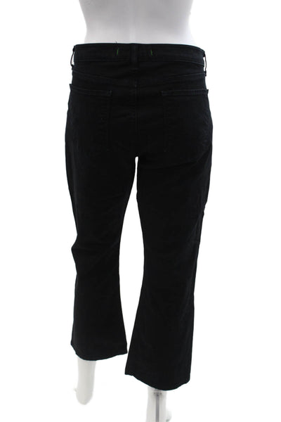 J Brand Women Ankle Cropped Jeans Black Mid Rise Size 32