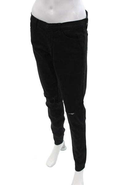 Flying Monkey Unisex Skinny Tapered Black Jeans Mid Rise Inseam 29 Size 30