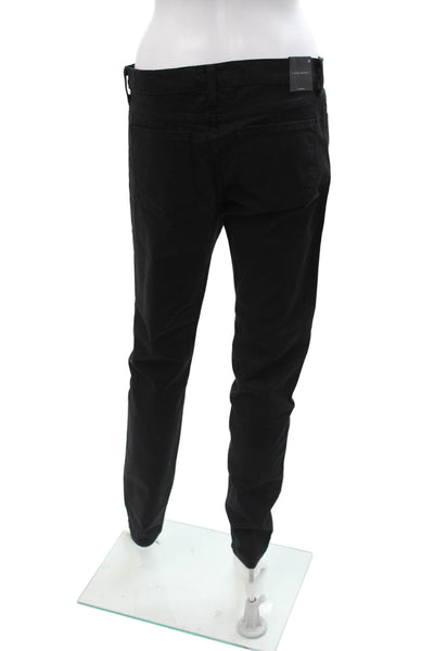 Flying Monkey Unisex Skinny Tapered Black Jeans Mid Rise Inseam 29 Size 30