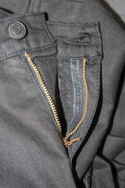 Flying Monkey Unisex Skinny Tapered Black Jeans Mid Rise Inseam 29 Size 30