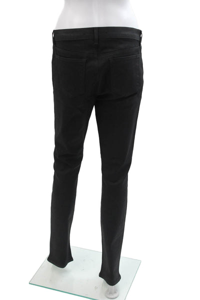J Brand Unisex Black Mid Rise Jeans Button Fly 32 Inseam Size 31
