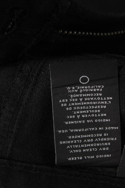 J Brand Unisex Black Mid Rise Jeans Button Fly 32 Inseam Size 31