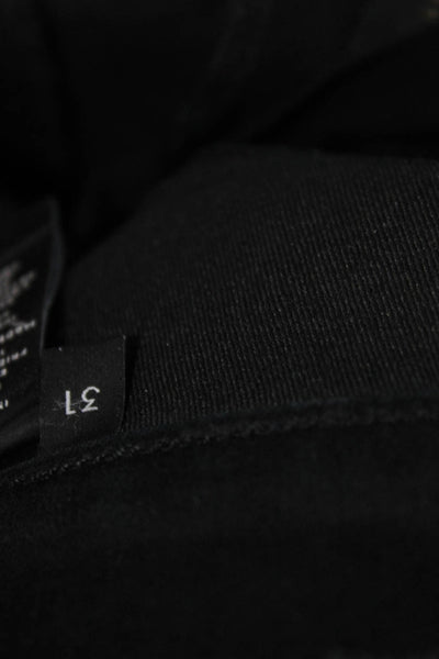 J Brand Unisex Black Mid Rise Jeans Button Fly 32 Inseam Size 31