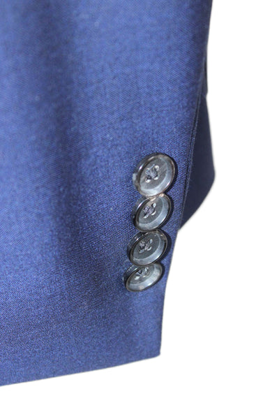 Boss Hugo Boss Mens Dark Blue Virgin Wool Suit Jacket Button Size 40
