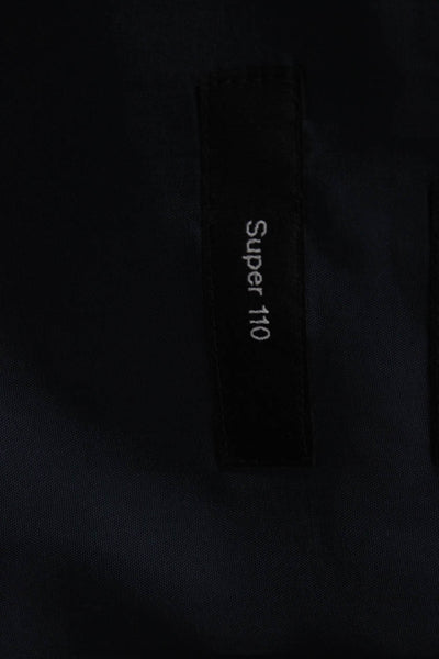 Boss Hugo Boss Mens Dark Blue Virgin Wool Suit Jacket Button Size 40