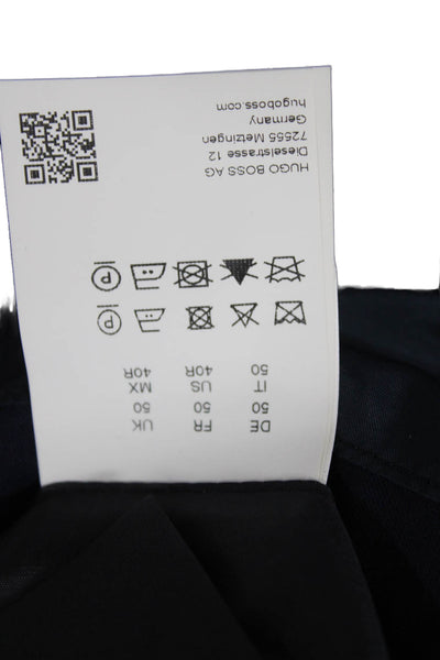 Boss Hugo Boss Mens Dark Blue Virgin Wool Suit Jacket Button Size 40