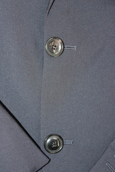Giorgio Armani Men Black Collared Blazer Long Sleeve Size 44