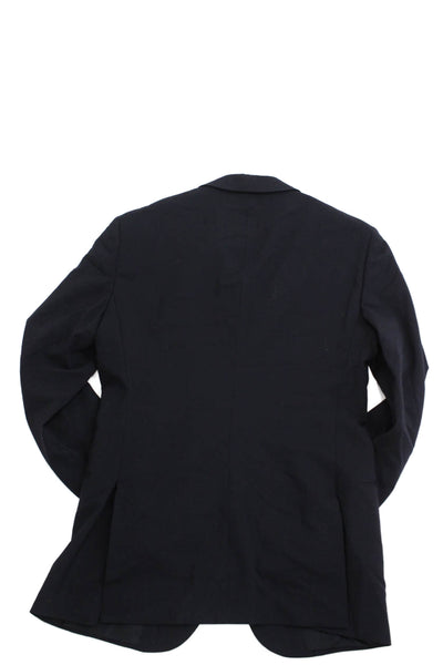 Giorgio Armani Men Black Collared Blazer Long Sleeve Size 44