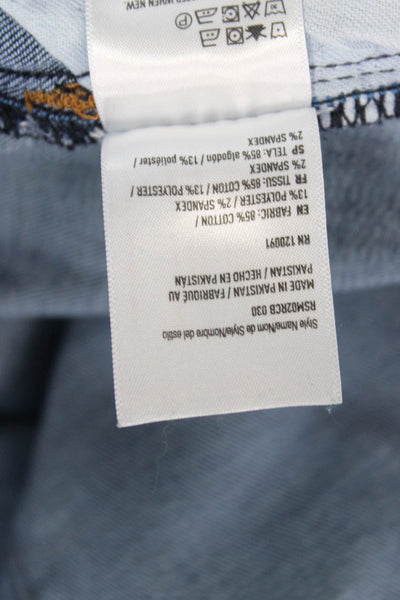 Rising Sun Mens Dark Blue Straight Jeans Button Fly Classic Size 33