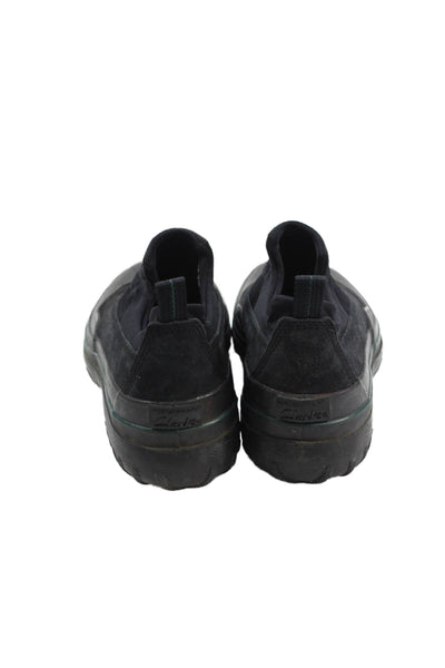 Clarks Women Monochromatic Slip-On Low-Top Casual Sneakers Solid Black Size 9
