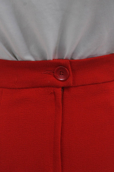 Nanette Lepore Womens A-Line Mini Skort Red 94% Polyester 6% Elastane Size 6