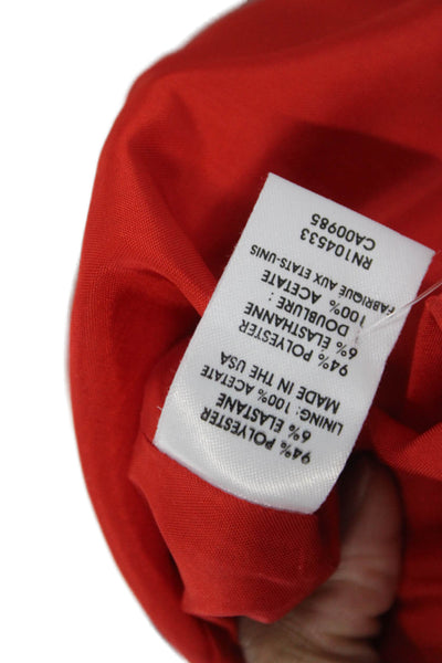 Nanette Lepore Womens A-Line Mini Skort Red 94% Polyester 6% Elastane Size 6