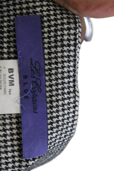 Les Copains Womens Pleated Check Skirt Black Size 42