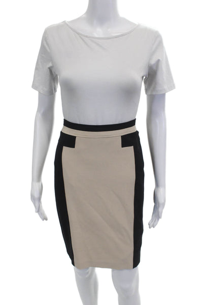 BASLER Womens Straight Pencil Skirt Beige Polyester Viscose Elastane Size 44