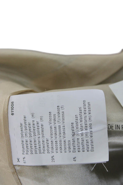 BASLER Womens Straight Pencil Skirt Beige Polyester Viscose Elastane Size 44