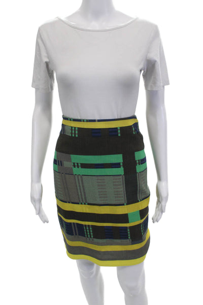 Lafayette 148 New York Women Pencil Wool Black Skirt Size 6