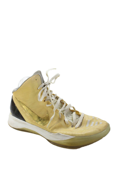 Nike Mens Hyperdunk Elite Home Basketball Sneakers Yellow Black Size 11
