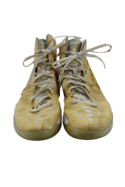 Nike Mens Hyperdunk Elite Home Basketball Sneakers Yellow Black Size 11