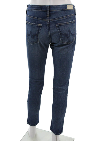 AG Adriano Goldschmied Women Ankle Skinny Jeans Dark Blue Size 27