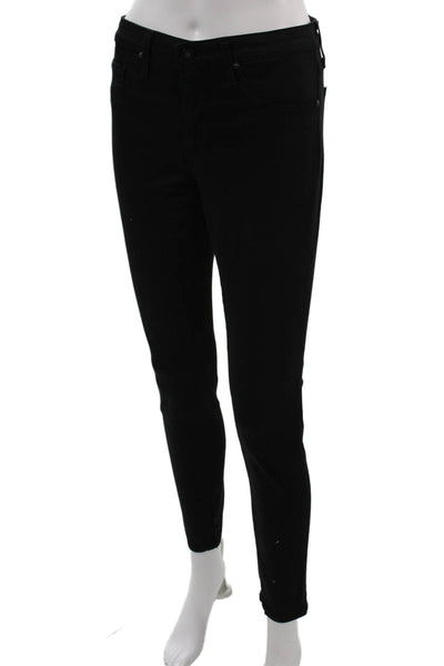 AG Adriano Goldschmied Women Ankle Skinny Jeans Black Size 27