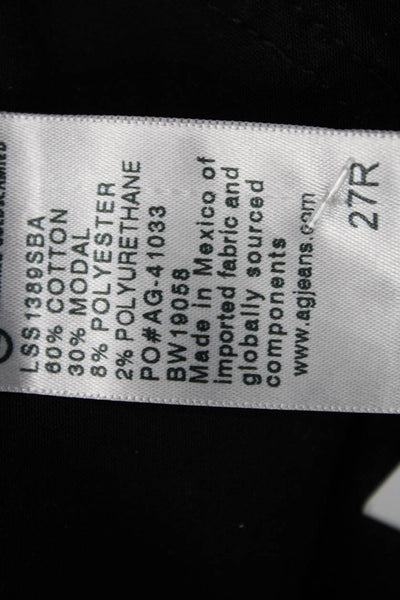 AG Adriano Goldschmied Women Ankle Skinny Jeans Black Size 27