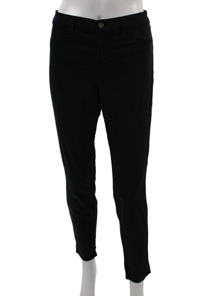 J Brand Women Ankle Jegging Black Mid Rise 28 Inseam Size 28