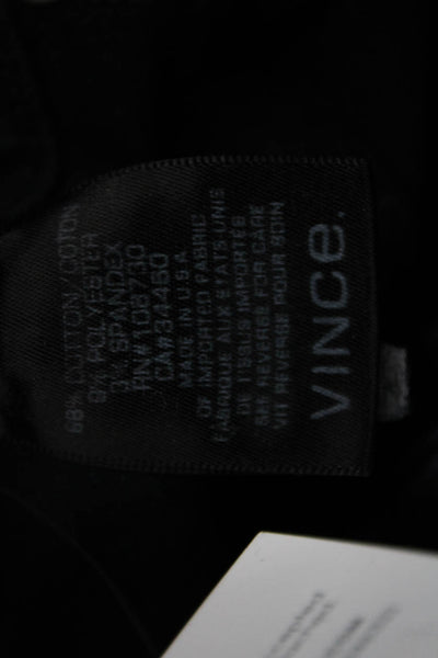 Vince Women Skinny Black Jeans Mid Rise Button Inseam 30 Size 28