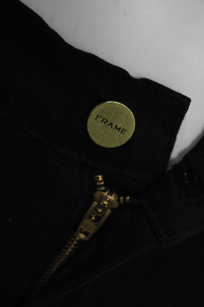 Frame Denim Womens Skinny Ankle Jeans Black Size 27