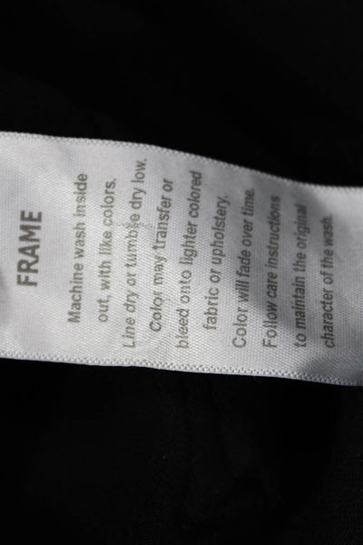 Frame Denim Womens Skinny Ankle Jeans Black Size 27