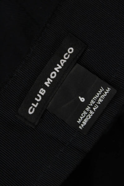 Club Monaco Womens Black Cropped Ankle Pants Size 6