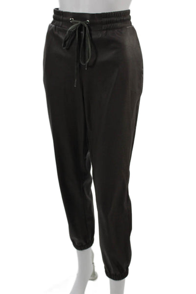 Philanthropy Unisex Jogger Cropped Brown Drawstring Army Size M