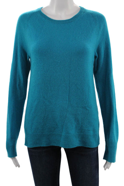 Equipment Femme Womens Cashmere Pullover Crew Neck Sweater Blue Size M