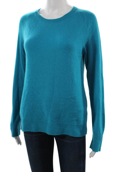 Equipment Femme Womens Cashmere Pullover Crew Neck Sweater Blue Size M
