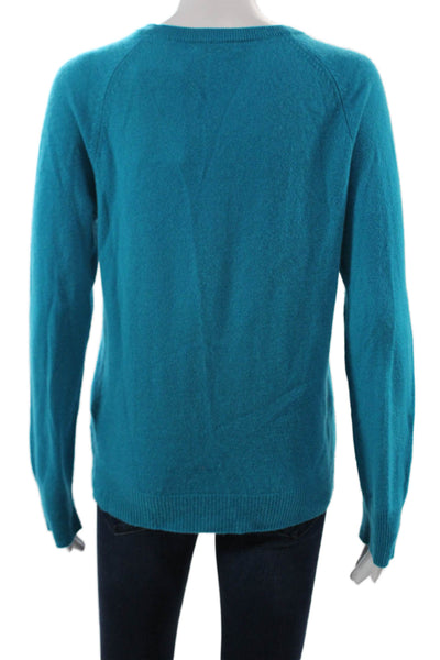 Equipment Femme Womens Cashmere Pullover Crew Neck Sweater Blue Size M